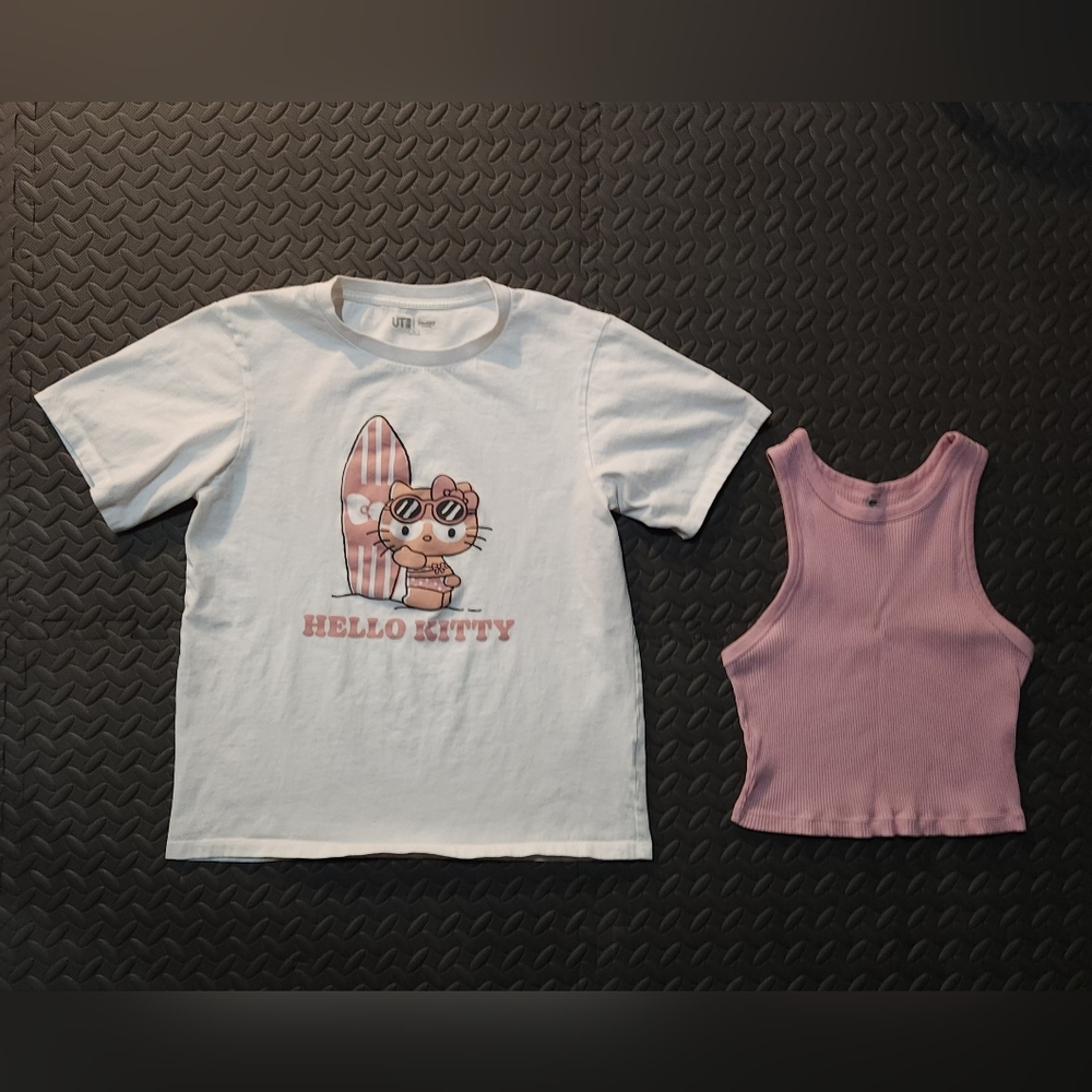 Uniqlo Women's T-Shirt and Tank Top Combo Size Medium
